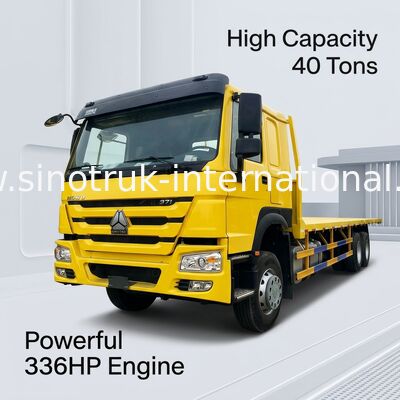 ZZ1257N4641W 336HP SINOTRUK फ्लैट बेड कार्गो ट्रक