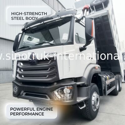 सिनोट्रक होहन नया होवो टिपर डंप ट्रक 371HP इंजन 6×4 ड्राइव टाइप और 19-20CBM क्षमता के साथ