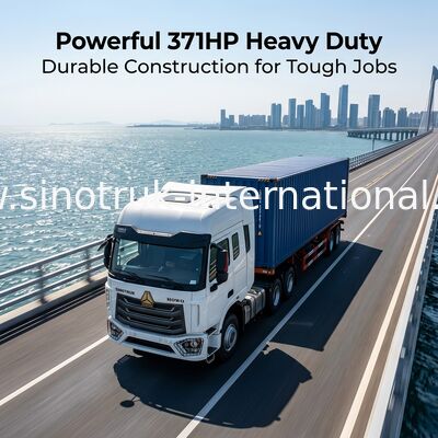 ZZ427V344JB1R ट्रैक्टर ट्रक 371HP इंजन, 6x4 ड्राइव व्हील, और भारी शुल्क परिवहन के लिए A / C के साथ H77L केबिन के साथ