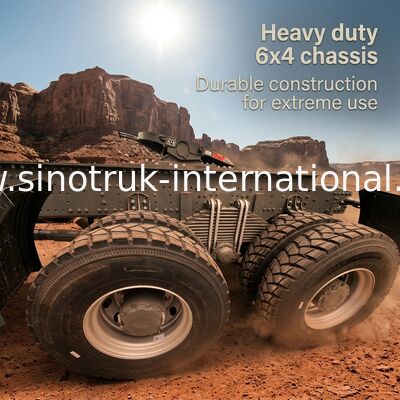 सैन्य बम्पर के साथ SINOTRUK 430 हॉर्स पावर 6 × 4 ट्रैक्टर