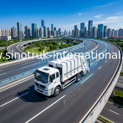 SINOTRUK संकुचित कचरा संग्रह ट्रक 10-12 सीबीएम एलएचडी 4X2 ZZ3161M4311