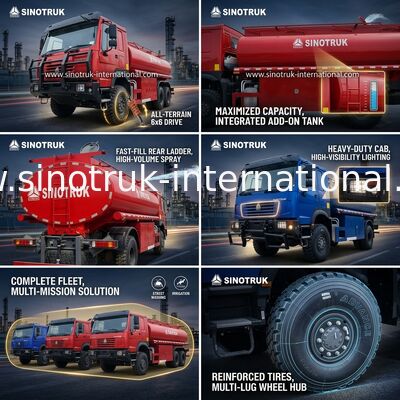 SINOTRUK HOWO 290 HP ऑयल टैंक ट्रक 10 CBM क्षमता और हेवी-ड्यूटी चेसिस के साथ