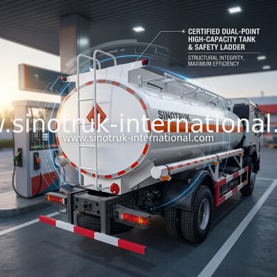 Sinotruk Howo 10-20CBM ऑयल टैंक ट्रक 4 X 2 LHD यूरो 2 290 Hp