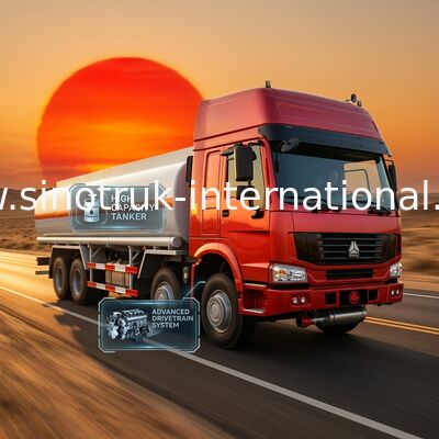 SINOTRUK HOWO Oil Tank Truck 30CBM for Oil Transportation 8X4 RHD Euro2 336HP