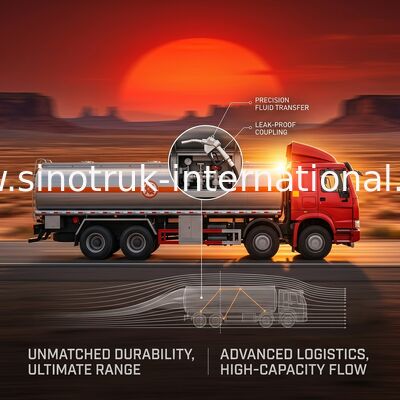 High Performance 25-30 CBM Gasoline Tank Truck 8X4 RHD Euro2 336HP