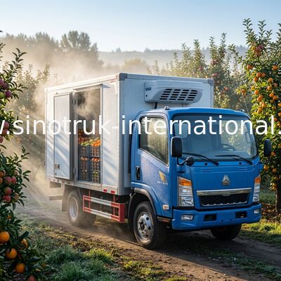 High Temperature Stability 20CBM Refrigerated Van Truck For Frozen Foods