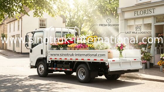 HOWO Light Duty Trucks 3-5 Tons , Construction Site Trucks ZZ1047D3414C145