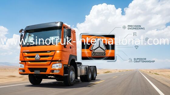 Orange SINOTRUK HOWO Tow Tractor Truck RHD 10 Wheels 371 HP ZZ4257S3241W
