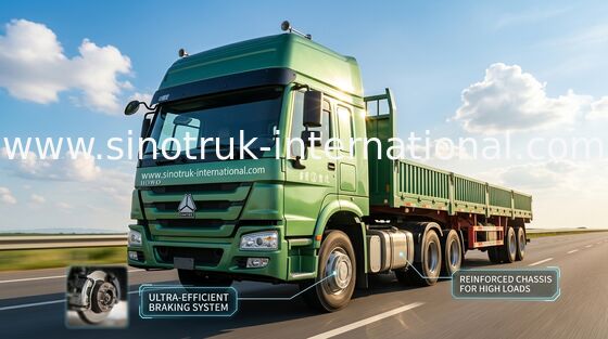 ट्रैक्टर ट्रक SINOTRUK HOWO RHD 6X4 यूरो 2 420 एचपी ZZ4257V3241W