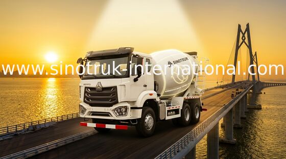 HOWO SINOTRUK कंक्रीट मिक्सर ट्रक उच्च दक्षता 10CBM 380HP 6X4 LHD
