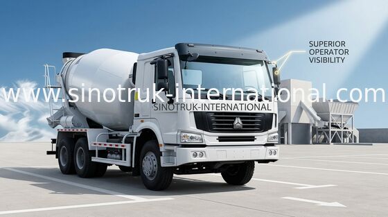 कंक्रीट मिक्सर ट्रक SINOTRUK HOWO 12CBM 336 एचपी 6X4 एलएचडी ZZ1257N4048W