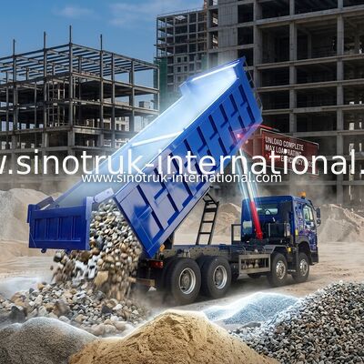 8×4 Tipper Dump Truck 371HP High Load Capacity for Earthwork
