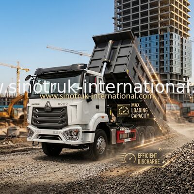 SINOTRUK HOHAN Howo टिपर डंप ट्रक चेसिस वीचाई इंजन 6 × 4 एलएचडी ZZ3257V384JB1 मॉडल