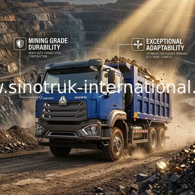 टिपर ट्रक SINOTRUK HOHAN 371HP 10 पहिया LHD 40 टन 20-30CBM ZZ3317N356JB1
