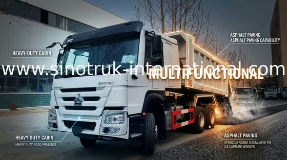 SINOTRUK HOWO टिपर ट्रक 6X4 336HP LHD 10 पहिए 25 टन ZZ3257N3847B1