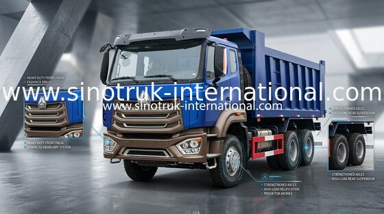 यूरो 2 371hp Howo 6x4 डंप ट्रक निर्माण के लिए