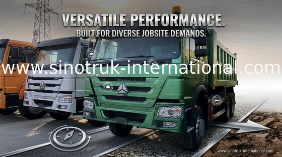 टिपर ट्रक 6x4 SINOTRUK 10 पहिए HOWO ZZ3257N3647A 30 टन 16 - 18 CBM