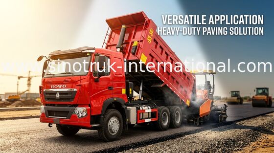 SINOTRUK HOWO T7H Dump Truck German Man Engine 12 Wheels 360HP LHD For Mining Area