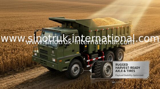 उच्च लोडिंग क्षमता टिपर डंप ट्रक SINOTRUK HOWO70 खनन ट्रक 6X4