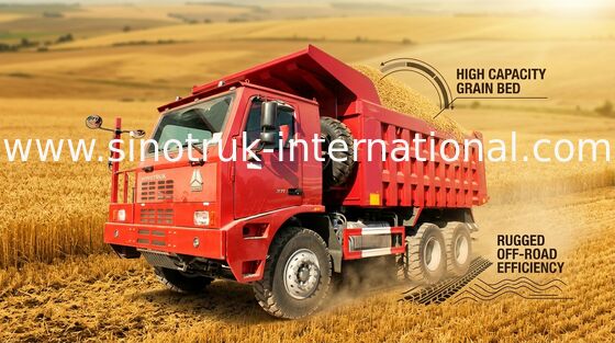 उच्च लोड क्षमता SINOTRUK कोयला खान डंप ट्रक एसजीएस के साथ 70 टन