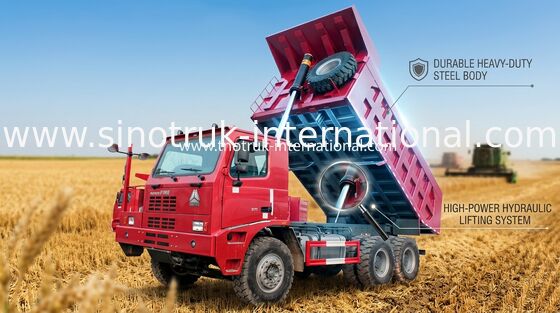 कोयला खान टिपर डंप ट्रक / SINOTRUK HOWO70 दस व्हीलर डंप ट्रक
