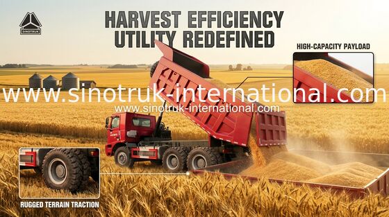 SINOTRUK HOWO 70 खनन टिप डंप ट्रक 6X4 एलएचडी 371 एचपी 70tons ZZ5707S3640AJ