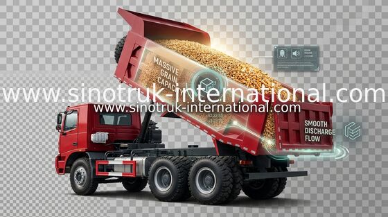371 एचपी 70tons ZZ5707S3840AJ SINOTRUK HOWO टिपर डंप ट्रक, आईएफए