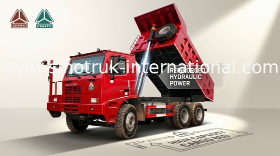टिपर डंप ट्रक SINOTRUK HOWO 70 खनन 10wheels 371HP 70tons ZZ5707S3640AJ