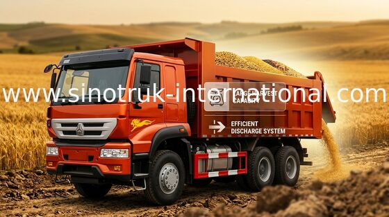 SINOTRUK गोल्डन प्रिंस डंप ट्रक 6X4 336 एचपी एलएचडी 25-30 टन ज़ेड 3251 एन 3641W