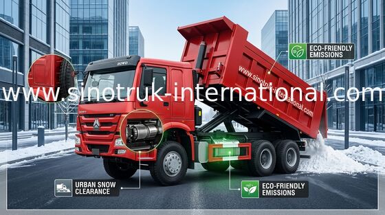 SINOTRUK गोल्डन प्रिंस टिपर डंप ट्रक 6X4 336 एचपी एलएचडी 25tons ZZ3251N3641W