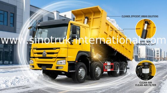 SINOTRUK HOWO डंप ट्रक 371 एचपी 12wheels एलएचडी 31tons 20-30CBM ZZ3317N3267W