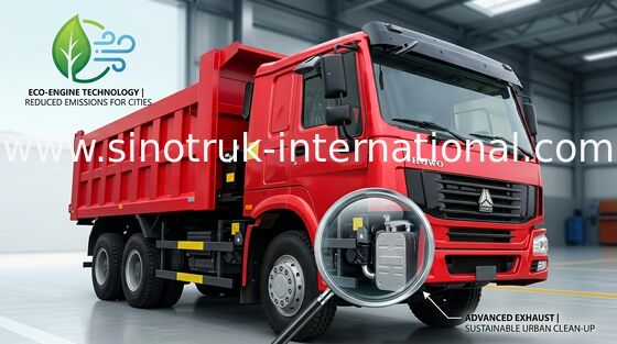 SINOTRUK HOWO डंप ट्रक 290 एचपी 10Wheels एलएचडी 25-40tons 10-25CBM ZZ3257M2947A