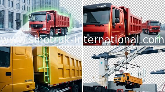 टिपर डंप ट्रक SINOTRUK HOWO 6X4 एलएचडी 371 एचपी 25-40 टन 10-25 सीबीएम ZZ3257N3847A