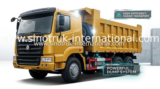 टिपर डंप ट्रक SINOTRUK HOWO 25-40tons 371 एचपी 6X4 आरएचडी 10-25 सीबीएम ZZ3257N3647A