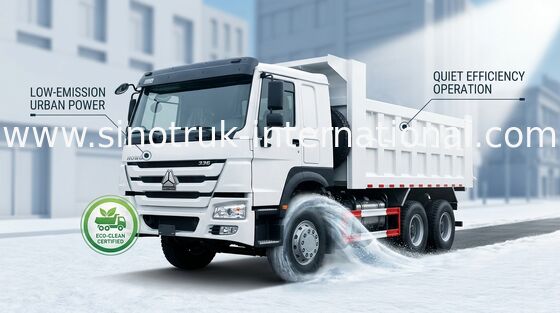 टिपर डंप ट्रक SINOTRUK HOWO 10 पहियों 10-25 सीबीएम लोड 25-40 टन ZZ3257N3647A