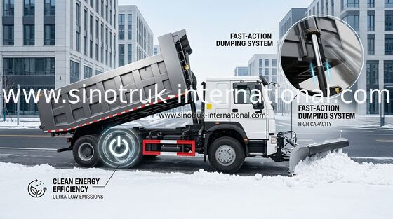 टिपर डंप ट्रक SINOTRUK HOWO 25tons 371 एचपी 10wheels एलएचडी 10-25 सीबीएम ZZ3257N3647A