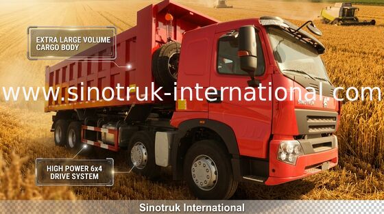 निर्माण के लिए SINOTRUK HOWO A7 371HP टिपर डंप ट्रक ZZ3317N3867N1
