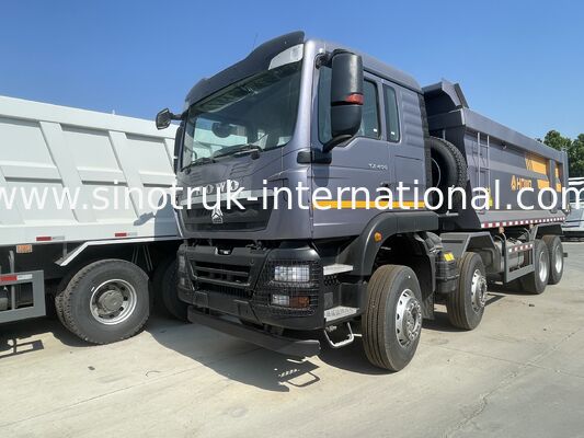 SINOTRUK TX मॉडल 400HP 8X4 टिपर डंप ट्रक निर्माण फ्रंट लिफ्टिंग ग्राहक अनुकूलन