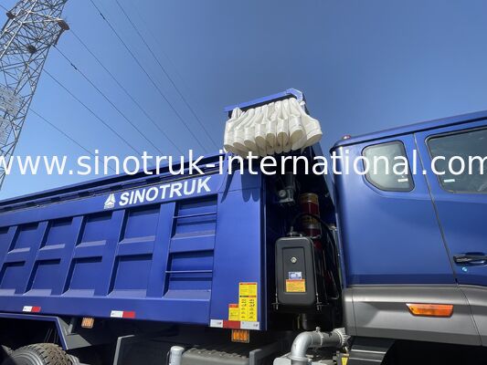 SINOTRUK HOWO NX कैब टिपर डंप ट्रक LHD 6X4 तिरपाल के साथ एक चेतावनी लाइट