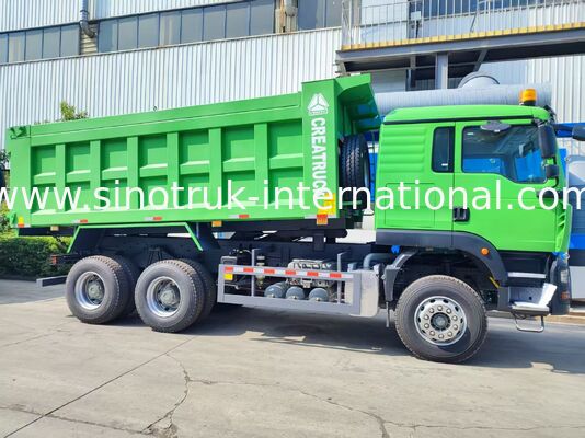 फैक्टरी प्रत्यक्ष HOWO TX 371HP 6X4 मध्य लिफ्टिंग डंप ट्रक, 40-60 टन लोड क्षमता, 20CBM कार्गो बॉक्स, दोहरी 16 टन रियर एक्सल, एकल 9.5 टन फ्रंट एक्सल, 13R22.5 टायर