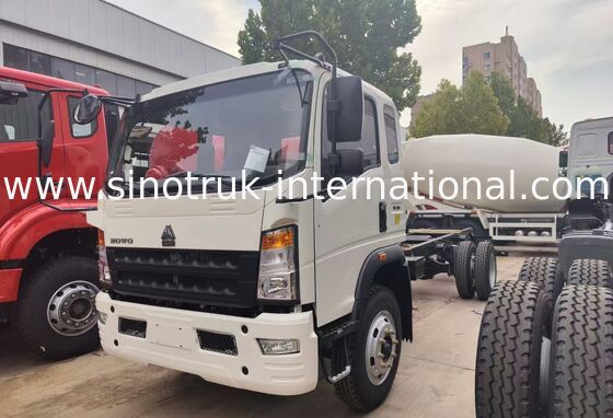 HOWO 140HP लेफ्ट-हैंड ड्राइव कार्गो ट्रक चेसिस 8-12 टन भार क्षमता के साथ