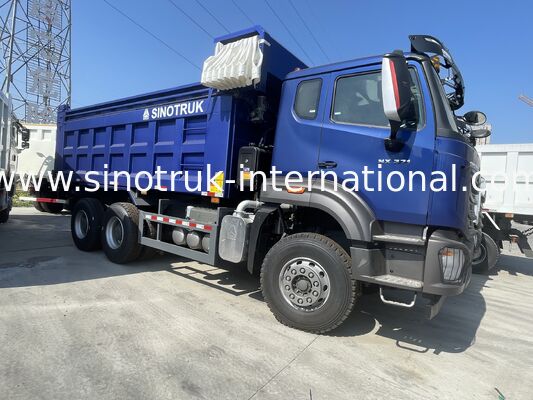 371HP SINOTRUK इंजन के साथ HOWO-NX डंप ट्रक, इलेक्ट्रिक टारपौलीन, और भारी शुल्क मैंगनीज स्टील कार्गो बॉक्स