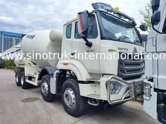 हेवी ड्यूटी HOWO 8x4 16m3 कंक्रीट मिक्सर ट्रक 371HP इंजन निर्माण के लिए पीएमपी स्पीड रिड्यूसर