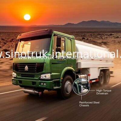 SINOTRUK HOWO 16-20CBM ईंधन टैंकर ट्रक 6X4 LHD 290HP यूरो 2 तेल टैंकर ट्रक