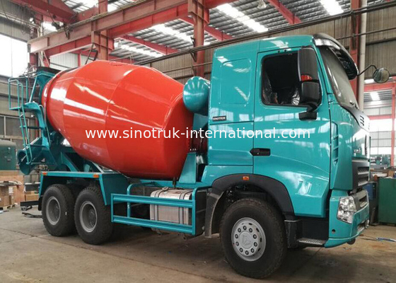 निर्माण स्थल SINOTRUK HOWO A7 के लिए बड़ी क्षमता कंक्रीट मिक्सर ट्रक