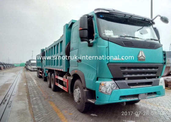 6 घन मीटर, HW13710 ट्रांसमिशन के लिए 4 दस पहियों के निर्माण टिपर ट्रक