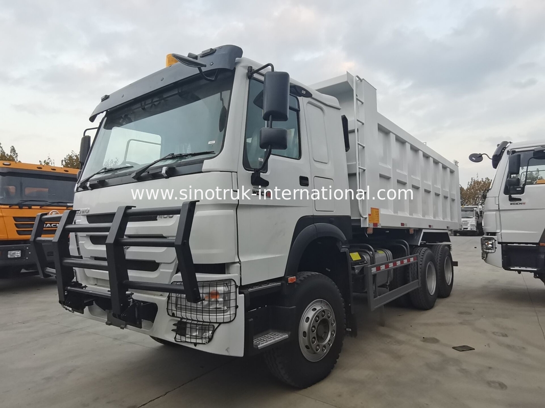 SINOTRUK HOWO 400HP टिमपर डंप ट्रक निर्माण के लिए A7 सैन्य बंपर चेतावनी प्रकाश