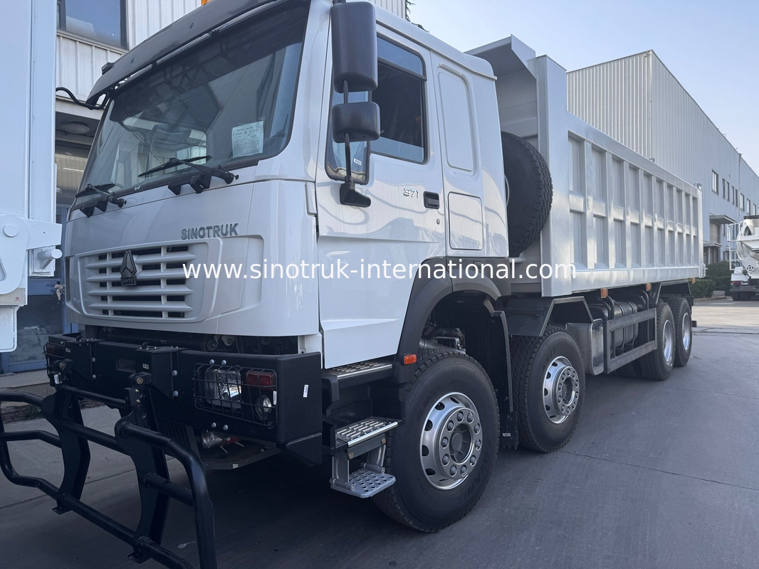 SINOTRUK HOWO 371HP टिपर डंप ट्रक निर्माण पुराना फ्रंट फेस सैन्य खनन क्षेत्रों के लिए बम्पर