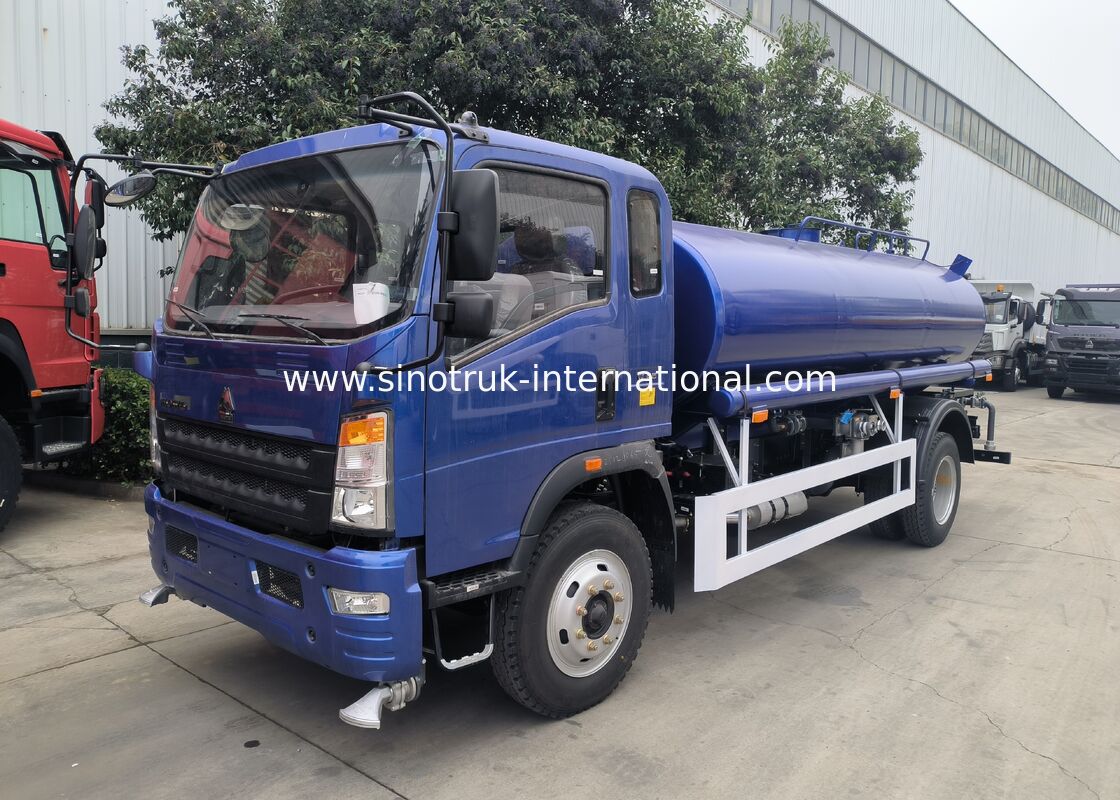 SINOTRUK HOWO Water Tank Truck with 140 HP Diesel Engine 8000KGS RAW and LHD RHD Drive Type for Municipal and Industrial Water Transport