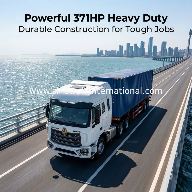 ZZ427V344JB1R ट्रैक्टर ट्रक 371HP इंजन, 6x4 ड्राइव व्हील, और भारी शुल्क परिवहन के लिए A / C के साथ H77L केबिन के साथ